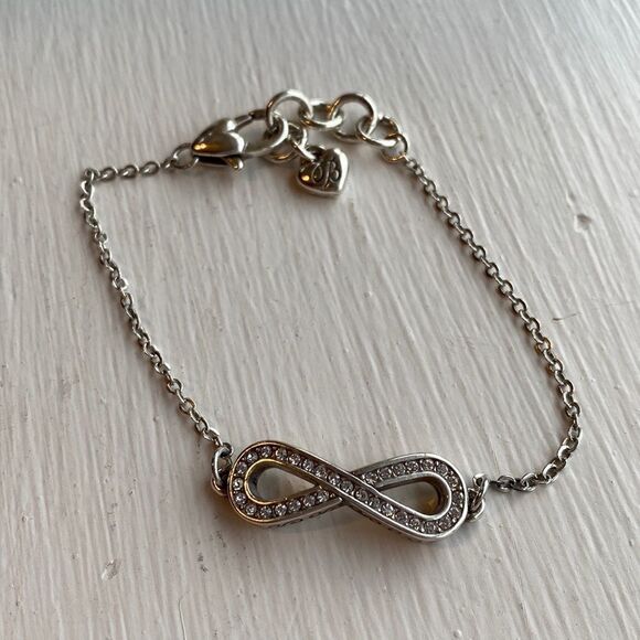 Brighton starry‎ Night infinity silver and crystal inset petite bracelet - Picture 7 of 7